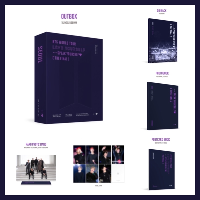 [SHARING] BTS Love Yourself : Speak Yourself [THE FINAL] DVD DIGITAL CODE BLURAY