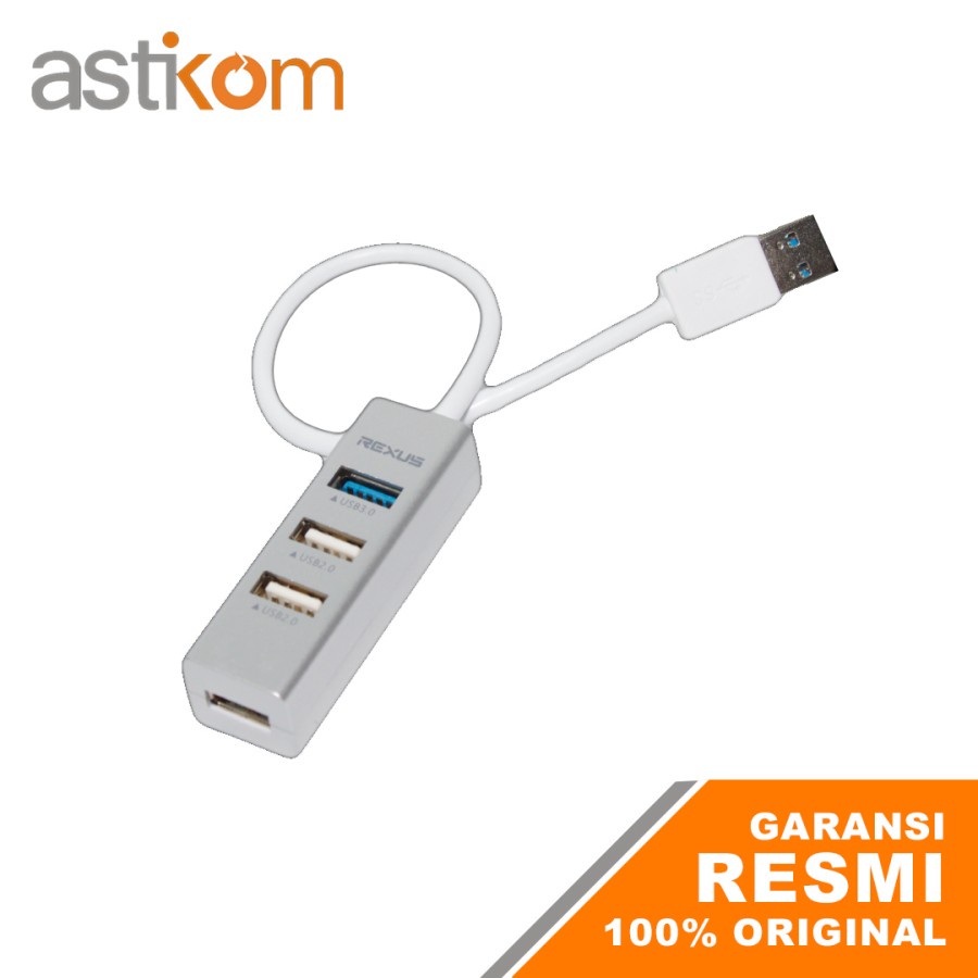 USB HUB Rexus RXH 320 4 Port ( V2.0 3Port + V3.0 1Port) | By Astikom