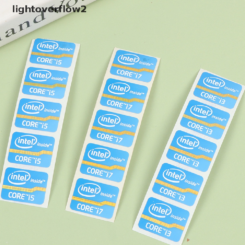 (lightoverflow2) Stiker Logo Ultrabook Untuk Laptop Intel Core i3 i5 i7