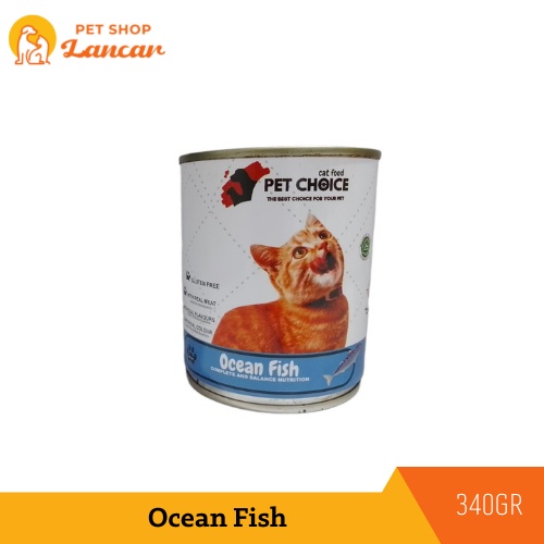 Pet Choice Makanan Kucing Basah 340gr Ocean Fish