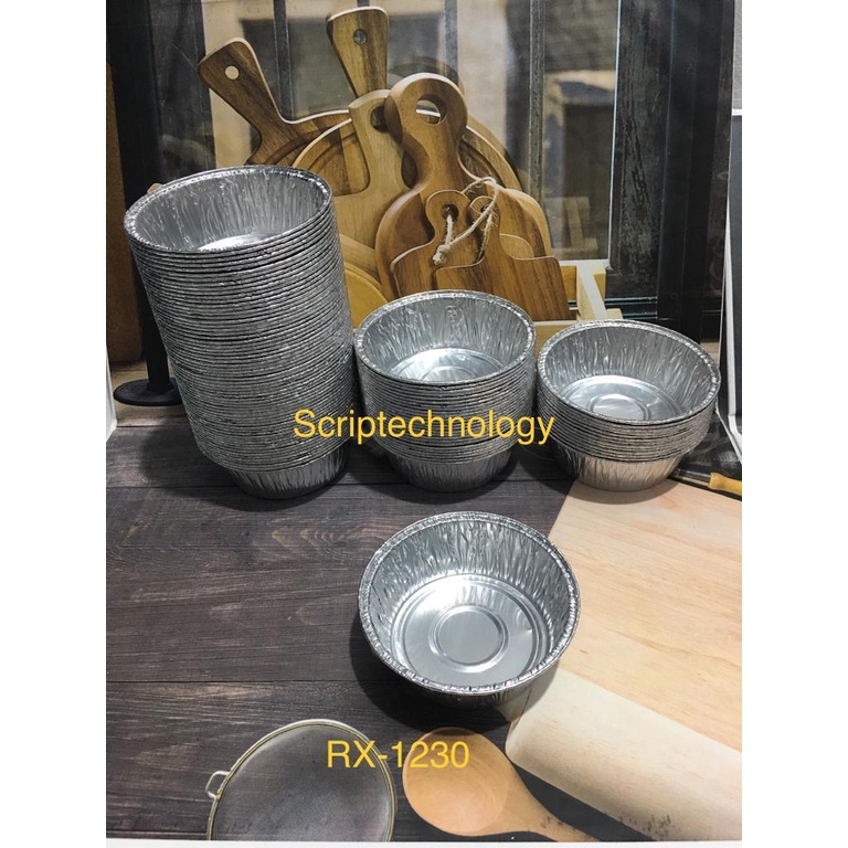 Aluminium Foil Tray RX-1230 Wadah Aluminium Oval CUP RX1230 Baking Kue