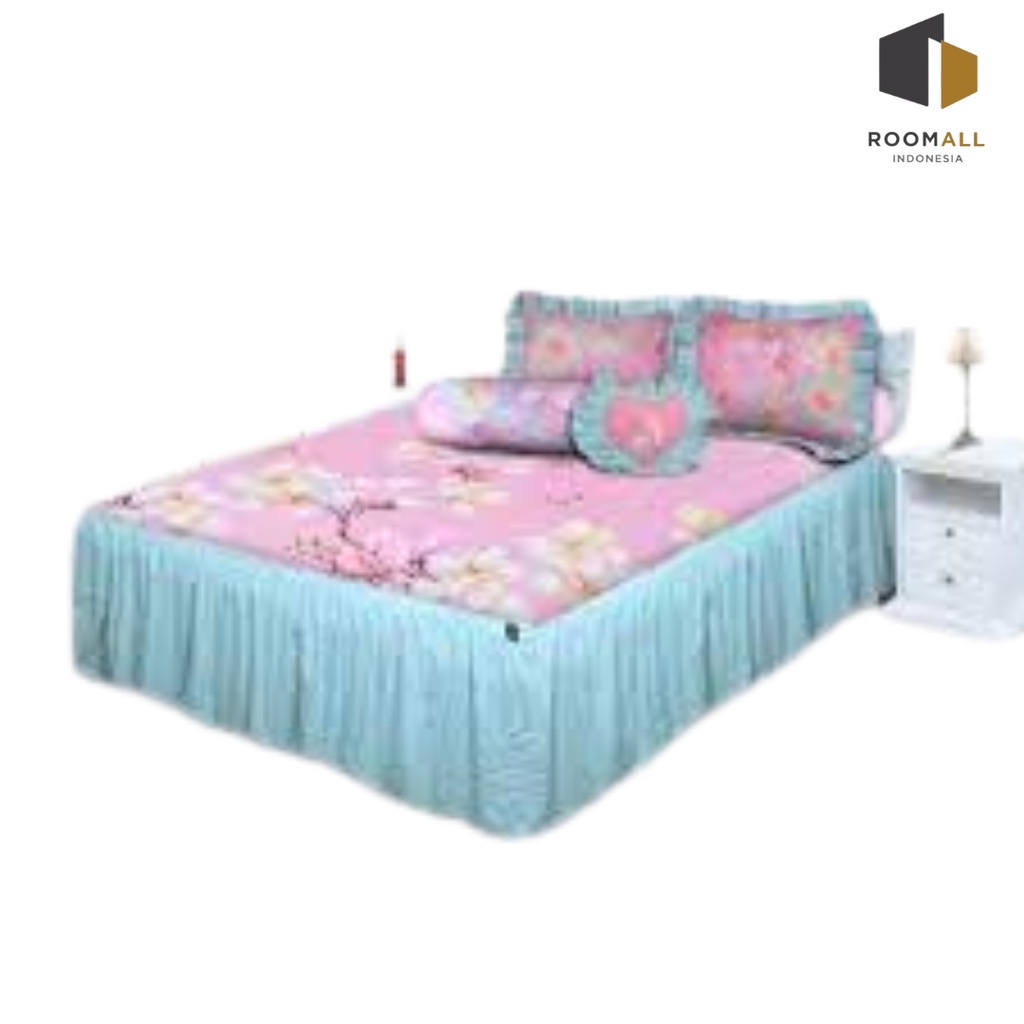 Sprei Rumbai All New My Love Haruka Ukuran 160x200 Queen & 180x200 King Tinggi 30 Sprey Flower Sepre