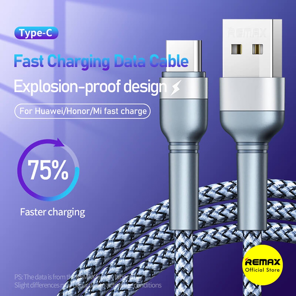 Remax Jany Kabel Data Type C 2.4A Fast Charging Cable RC-124A