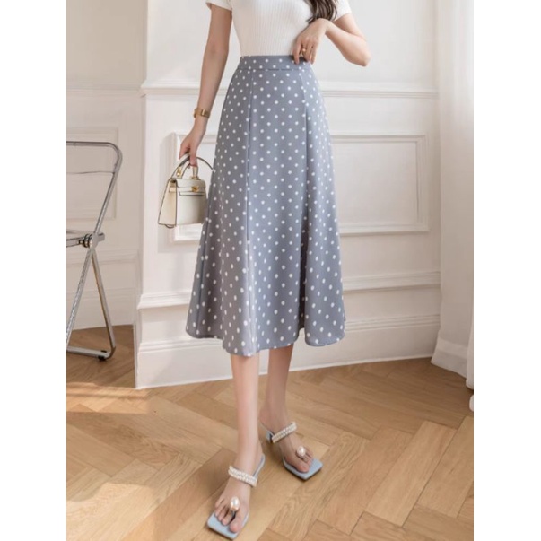 Cherry_ Rok Polka Rok Wanita Shakila