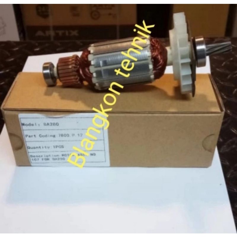 ARMATURE ANGKER MESIN BOR ROTARY HAMMER DOLIZ BA 280 DOLIZ BOR BA280