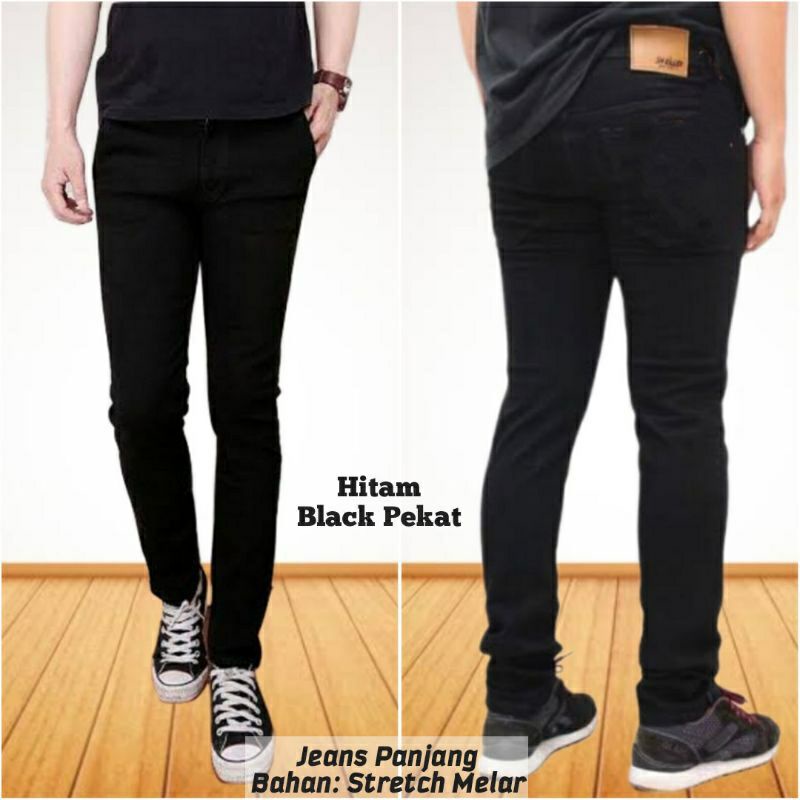 Celana Jeans Pria panjang Skinny Slim Fit Pensil Melar (promo lebaran 2021)