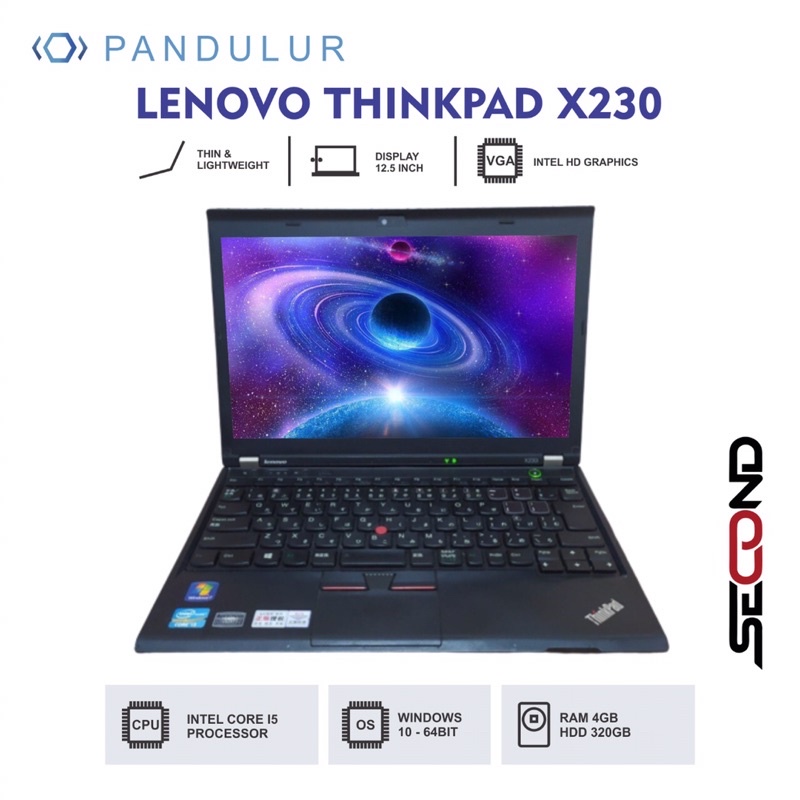 Lenovo Thinkpad X230 Black Second