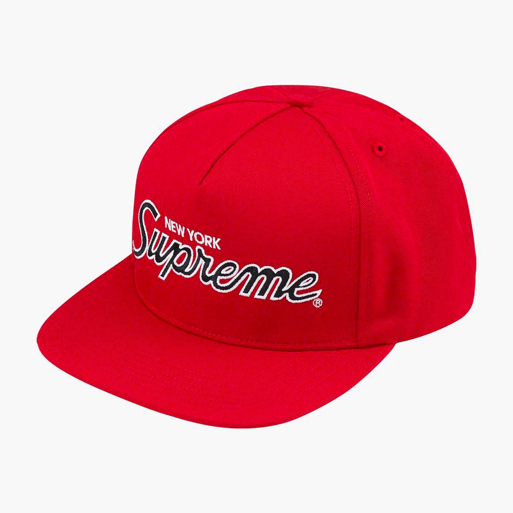 Spreme FW22 Classic Team 5 Panel Snapback Cap Red 100% Original