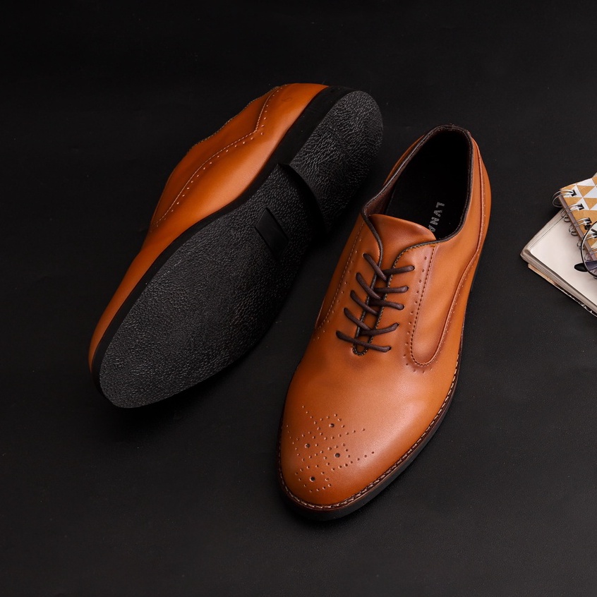 CERBERUS BROWN |ManNeedMe x Lvnatica| Sepatu Vintage | Pantofel Pria Formal Shoes ORI