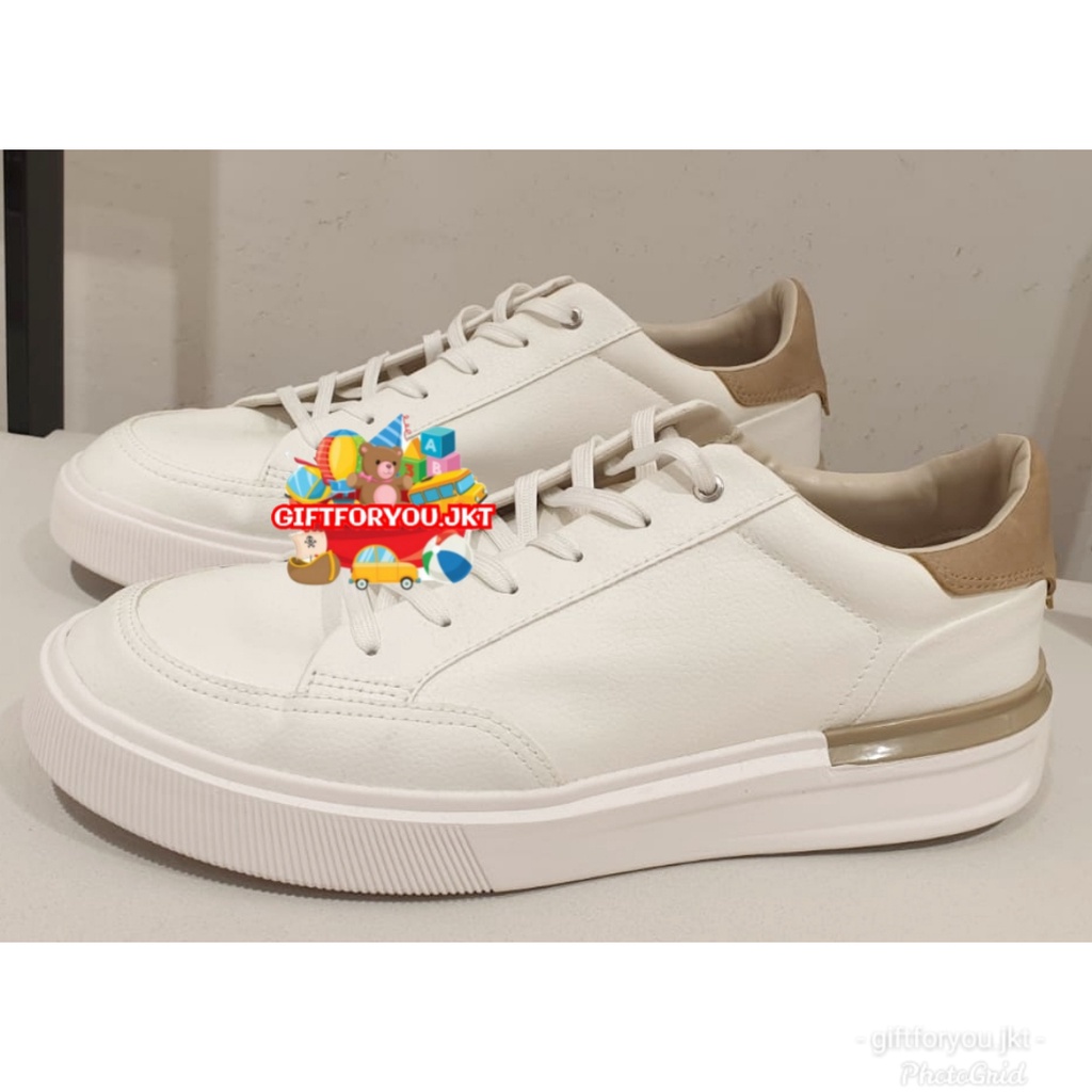 Sepatu Pria Zara Man Contrast Trainers Sneaker Casual Kasual Style Shoes Man Laki-laki Cowok School 