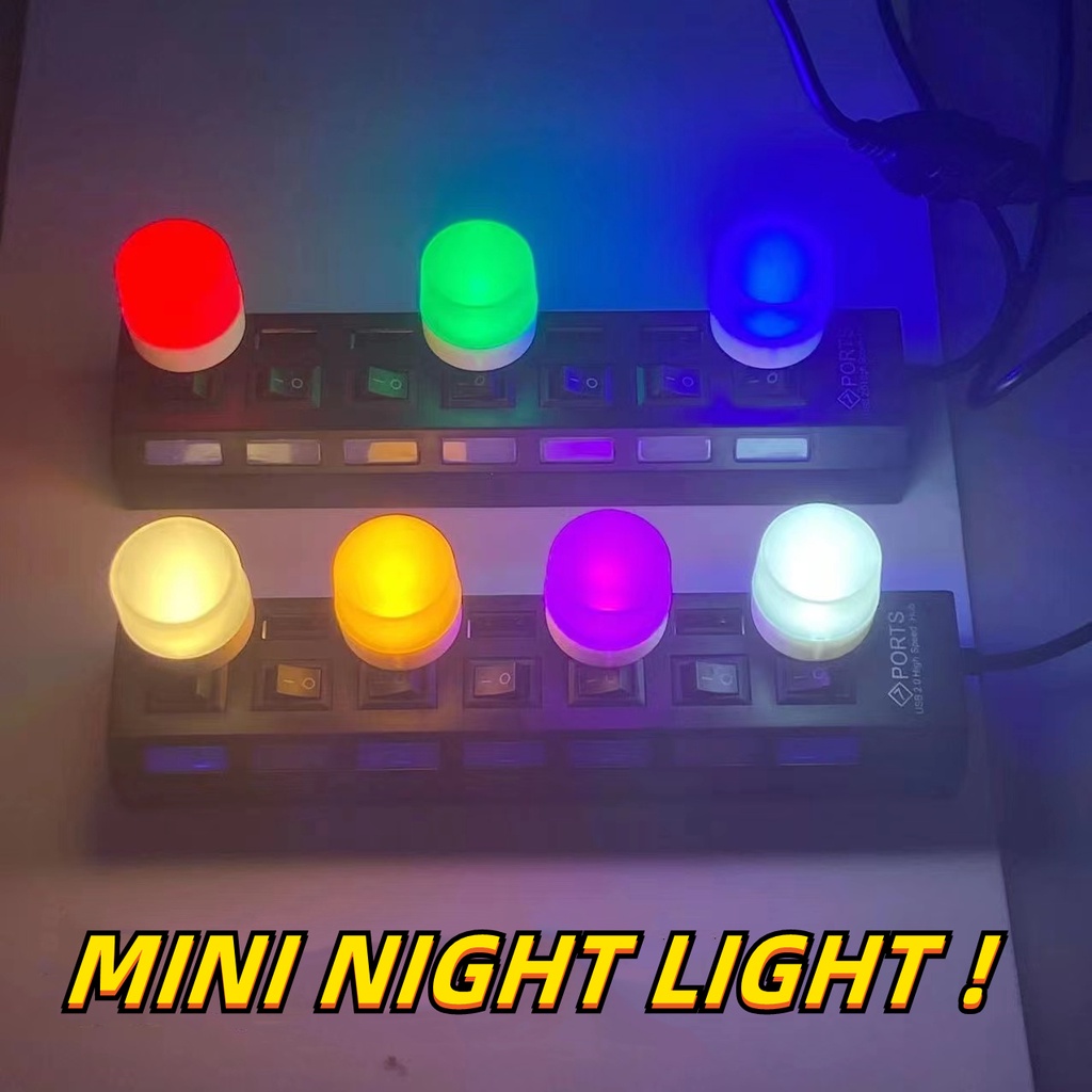 Lampu LED USB Mini Night Light lampu Baca Tidur travel portable kecil