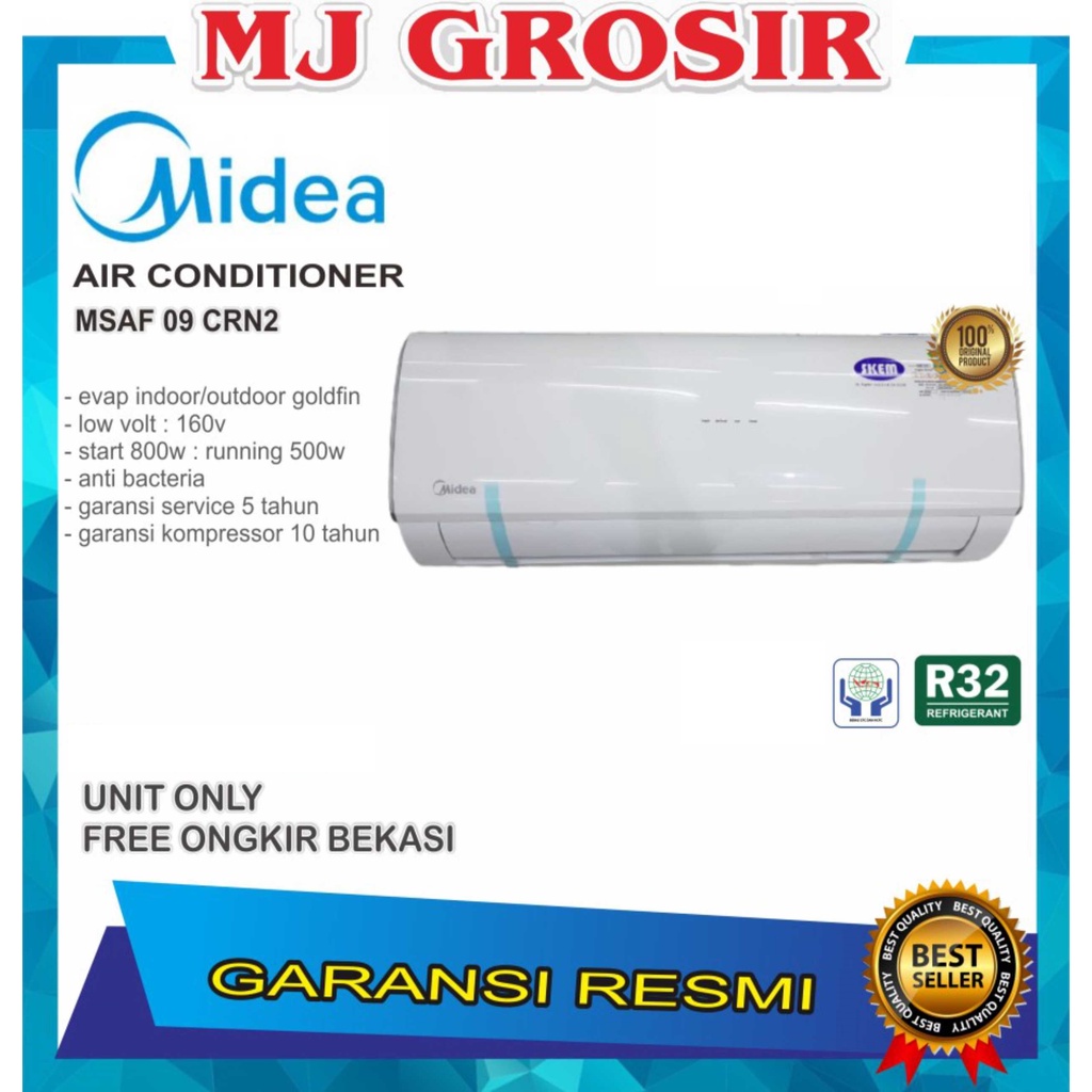 AC MIDEA MSAF 09 CRN 1PK STANDARD LOW SUPER COOL UNIT ONLY