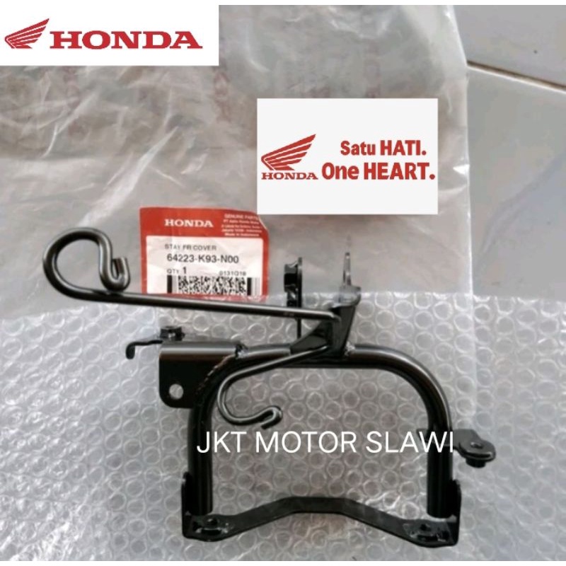 64223 K93 N00 stay comp braket lampu dudukan lampu depan scoopy esp new ring 12 2017-2020 asli honda