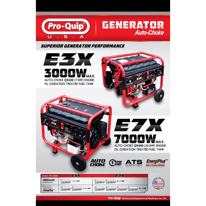Genset Proquip E3X E3 X Maksimal 3000 Watt