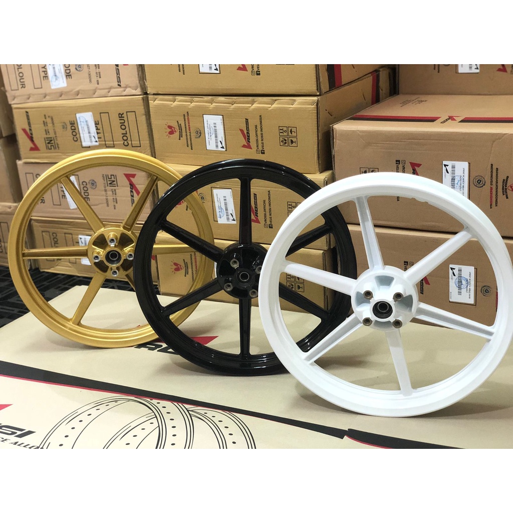 VELG ROSSI ZIGGY NINJA 150 R NINJA SS DERIK 215 250 17 LUBANG BAUT DISC 4