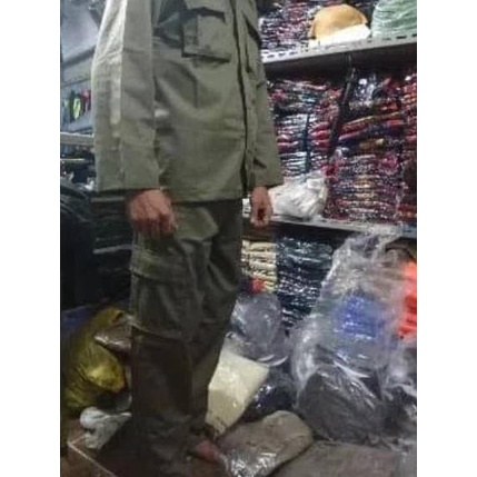 Quality Control✅COD  GROSIR BAJU SERAGAM SETELAN POL-PP POL PP KEMEJA PDL LAPANGAN PDH HIJAU OLIVE D