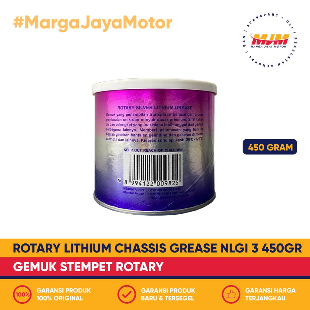 Rotary Chasis Grease NLGI-3 450gr Gemuk Stempet Rotary ORIGINAL