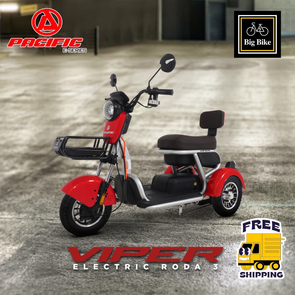 SEPEDA MOTOR LISTRIK RODA 3 VIPER PACIFIC EXOTIC