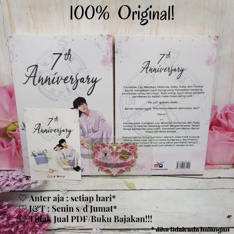 Free Postcard TTD Buku Novel 7th Anniversary by Citra Novy