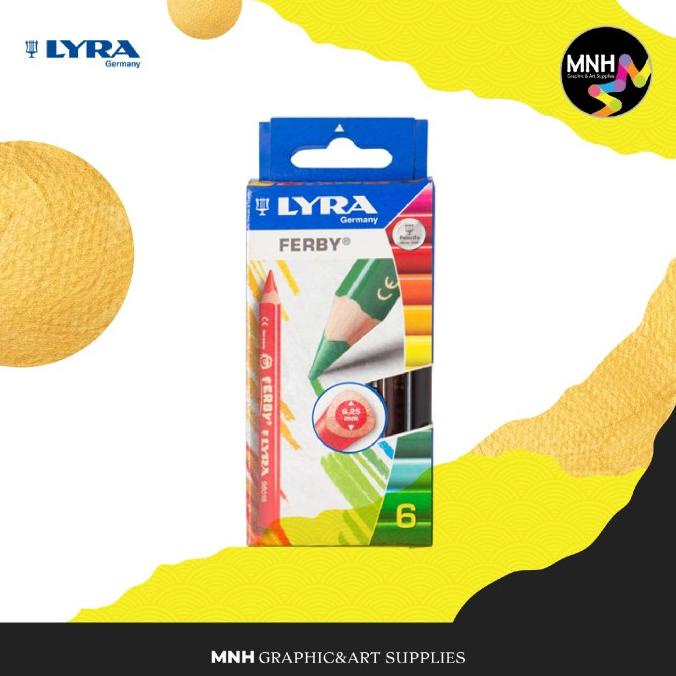 

SALE NOW LYRA FERBY COLOUR PENCIL LACQUERED 6 COLS. BERKUALITAS