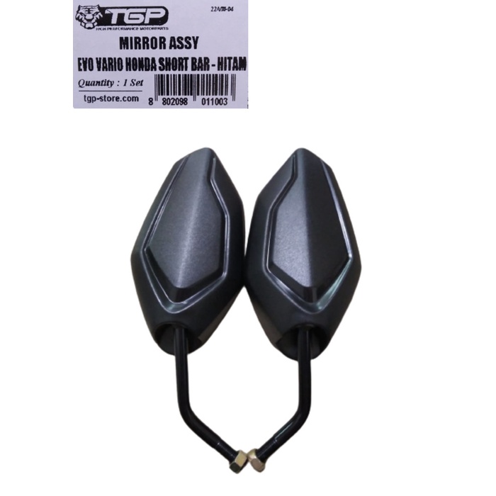 KACA SPION [ORI] TGP EVO BEAT VARIO 125 150 PCX ADV ALL HONDA KACA CEMBUNG - honda, TANGKAI PENDEK