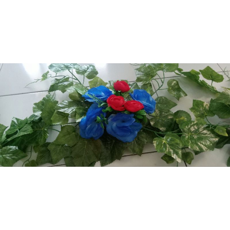 Bunga dekorasi pelaminan minimalis