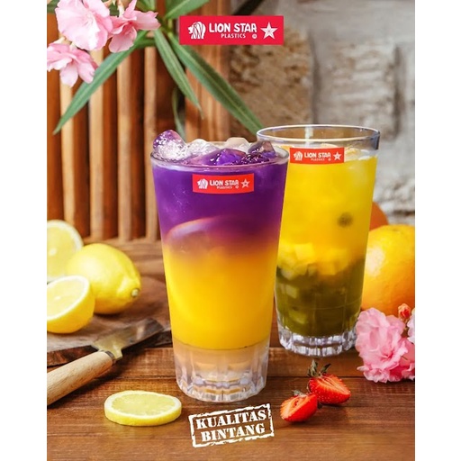 Gelas Minum Mika Florence Glass 500ml GL-94 Mug Susu Anak Gelas Kopi Plastik Lion Star Murah