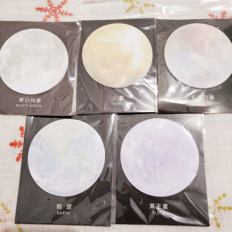 

RANDOM 30 lembar memo planet sticky note planet