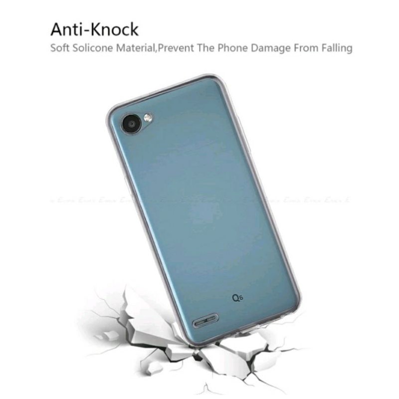 CASE ULTRATHIN LG Q6 Q6 PLUS TRANSPARANT & FULL COVER