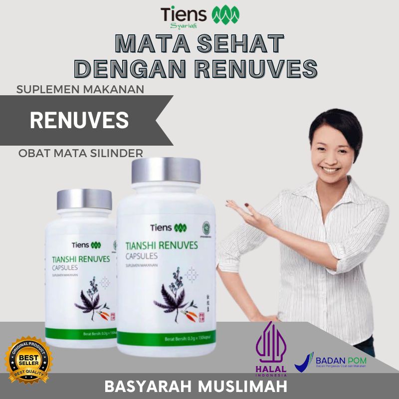 (TERLARIS) RENUVES CAPSULES ECERAN SUPLEMEN VITAMIN MATA MINUS PLUS SILINDER OBAT MATA MINUS KAPSUL 
