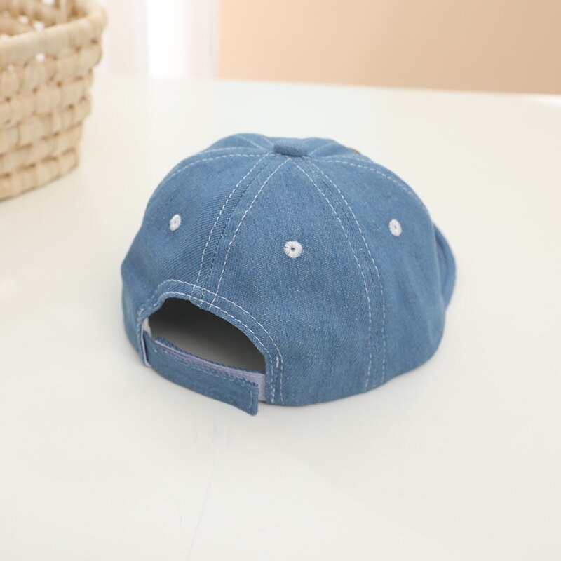 COD- Topi anak laki laki impor korea motif BEAR DENIM / Topi keren anak laki laki usia 1-3 tahun / topi keren anak laki laki premium lucu