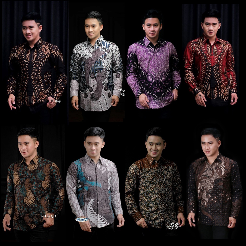 BATIK PRIA LENGAN PANJANG PREMIUM UMIHANYCOLLECTION KODE 005 SIZE M L XL XXL XXXL KARIMBATIK