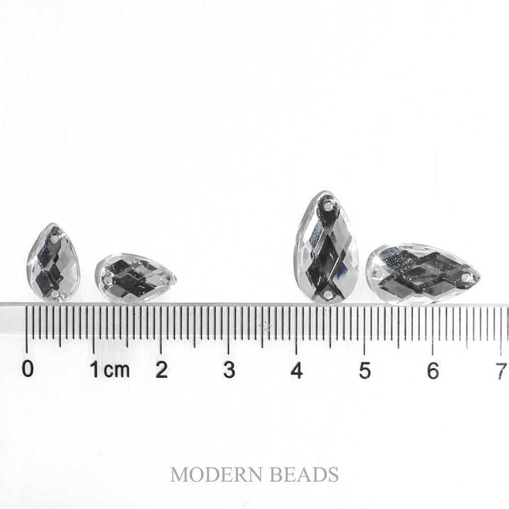 [LUSIN] Payet / Diamond Kristal Akrilik / Acrylic Putih Grade A Tetes 8x13mm , 9x17mm , 10x14mm