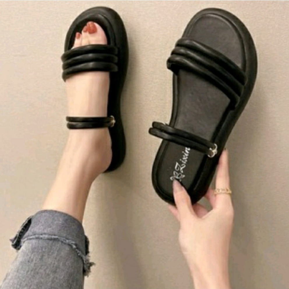 Sandal wedges flif flof ban dua ring AK 17