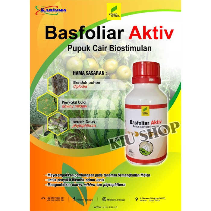 y3s& Basfoliar Aktif - 500ml (Pupuk Cair Biostimulan) )e>