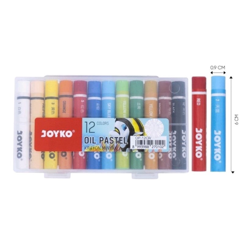 

Crayon Titi Joyko 12 Warna Mini Krayon Oil Pastel Joyko