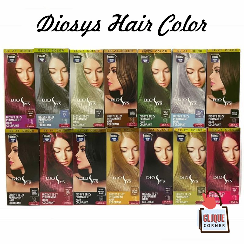 DIOSYS EE-ZY Permanent Hair Colorant 100 mL / Hair Color / Pewarna Semir Rambut Permanen Dyosis