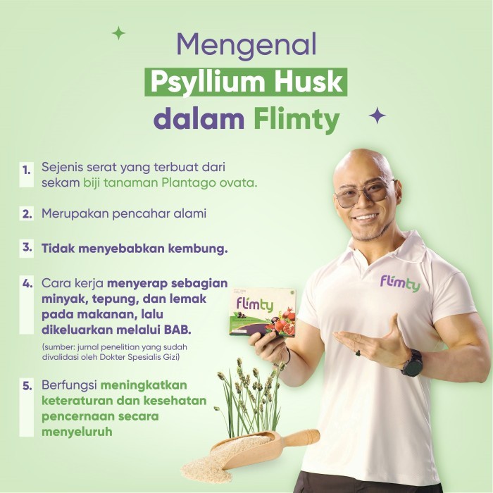 Flimty Fiber Minuman Diet Pelangsing Penurun Berat Badan Asli 3 Sachet