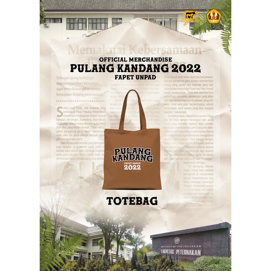 TOTEBAG OFFICIAL PULANG KANDANG 2022 FAPET UNPAD