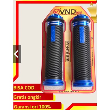 sepasang handgrip vnd ORIGINAL PLUS cnc dan handgrip WAJIK vnd premium universal bisa untuk semua sepeda motor