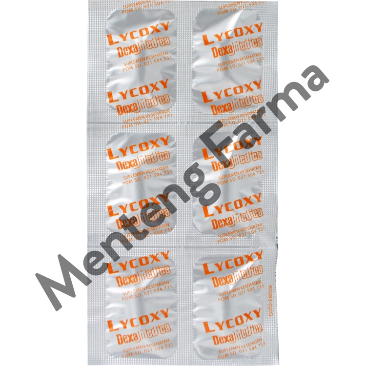 Lycoxy Strip 6 Kaplet - Suplemen Antioksidan Penangkal Radikal Bebas