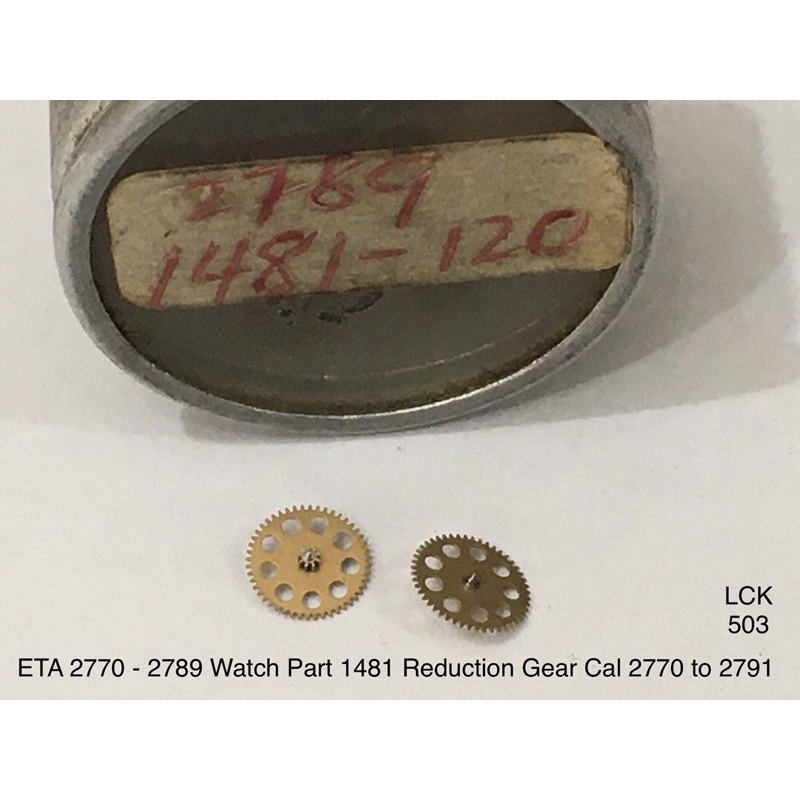 ETA 2770 - 2789 Watch Part 1481 Reduction Gear Cal 2770 to 2791 / Roda Otomatis Jam Tangan Reduksi R