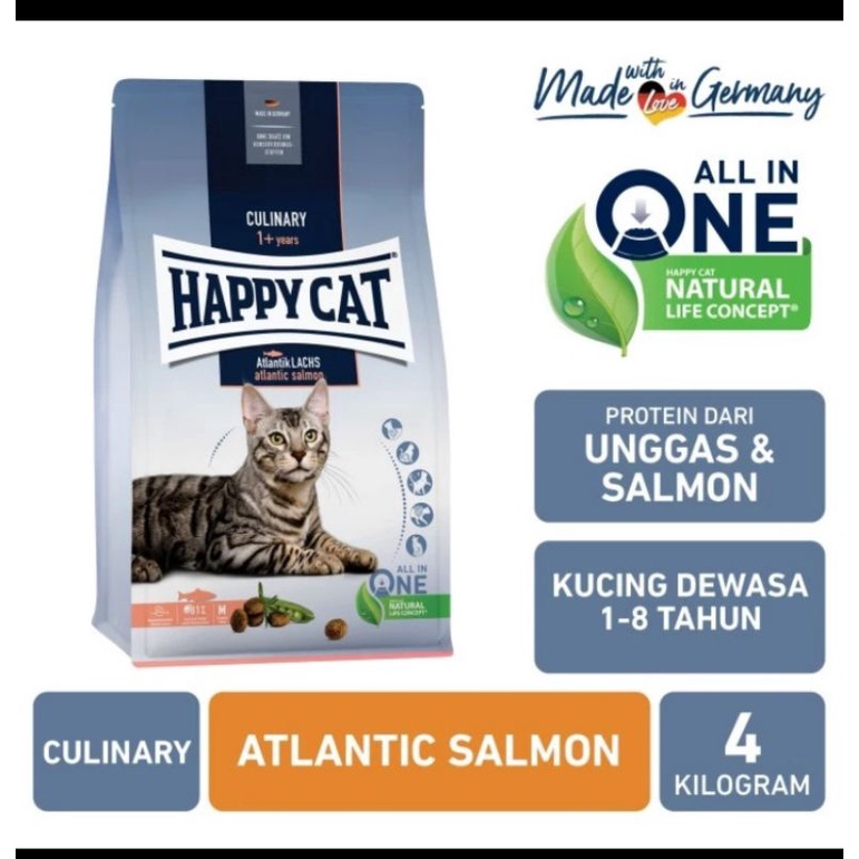 Happy Cat Atlantic Salmon 4kg Freshpack / Culinary Makanan Kucing