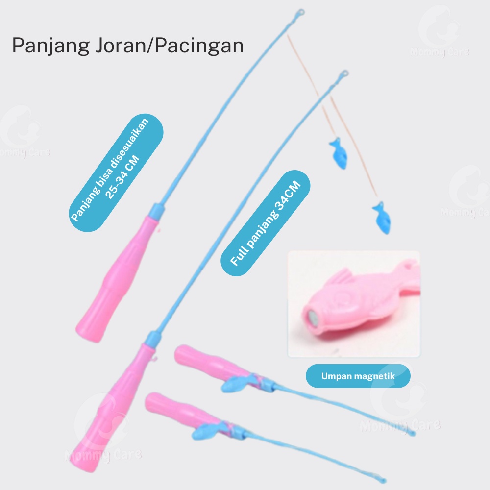 MOMMYCARE MAINAN PANCING IKAN MAGNET DAN KOLAM PANCINGAN MAGNET ANAK