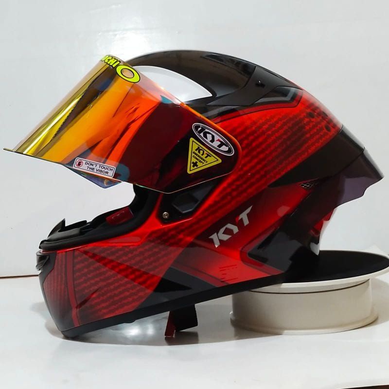 Helm KYT TT Course Marvel Deadpool Limited Edition Paket Ganteng Original SNI-DOT