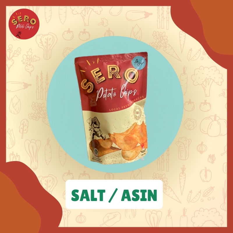 

[BEST SELLER] SERO Potato Chips ORI/SALT • Keripik Kentang ORI/ASIN Snack Sehat