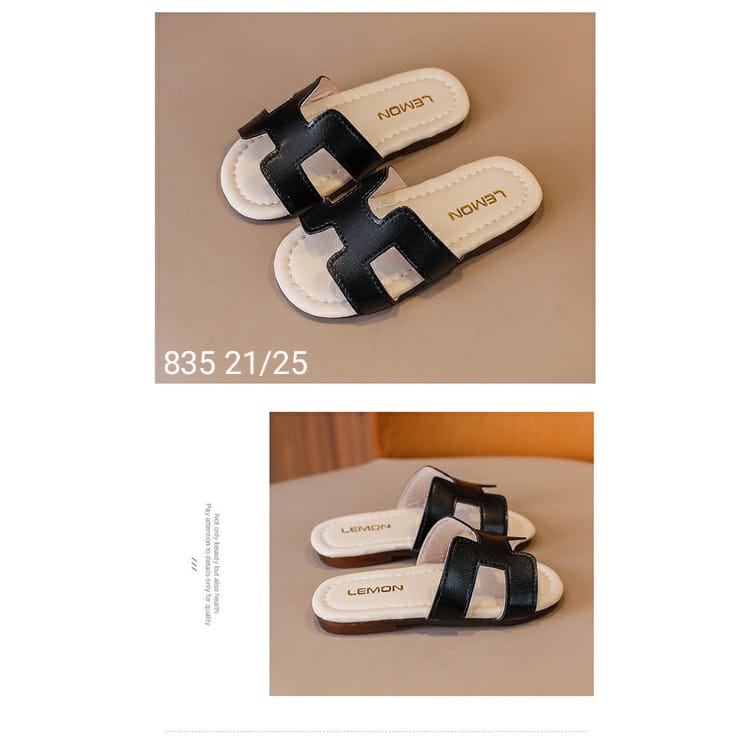 7.7  TERMURAH Sandal Slop Anak Perempuan IMPORT READY STOK 21-25