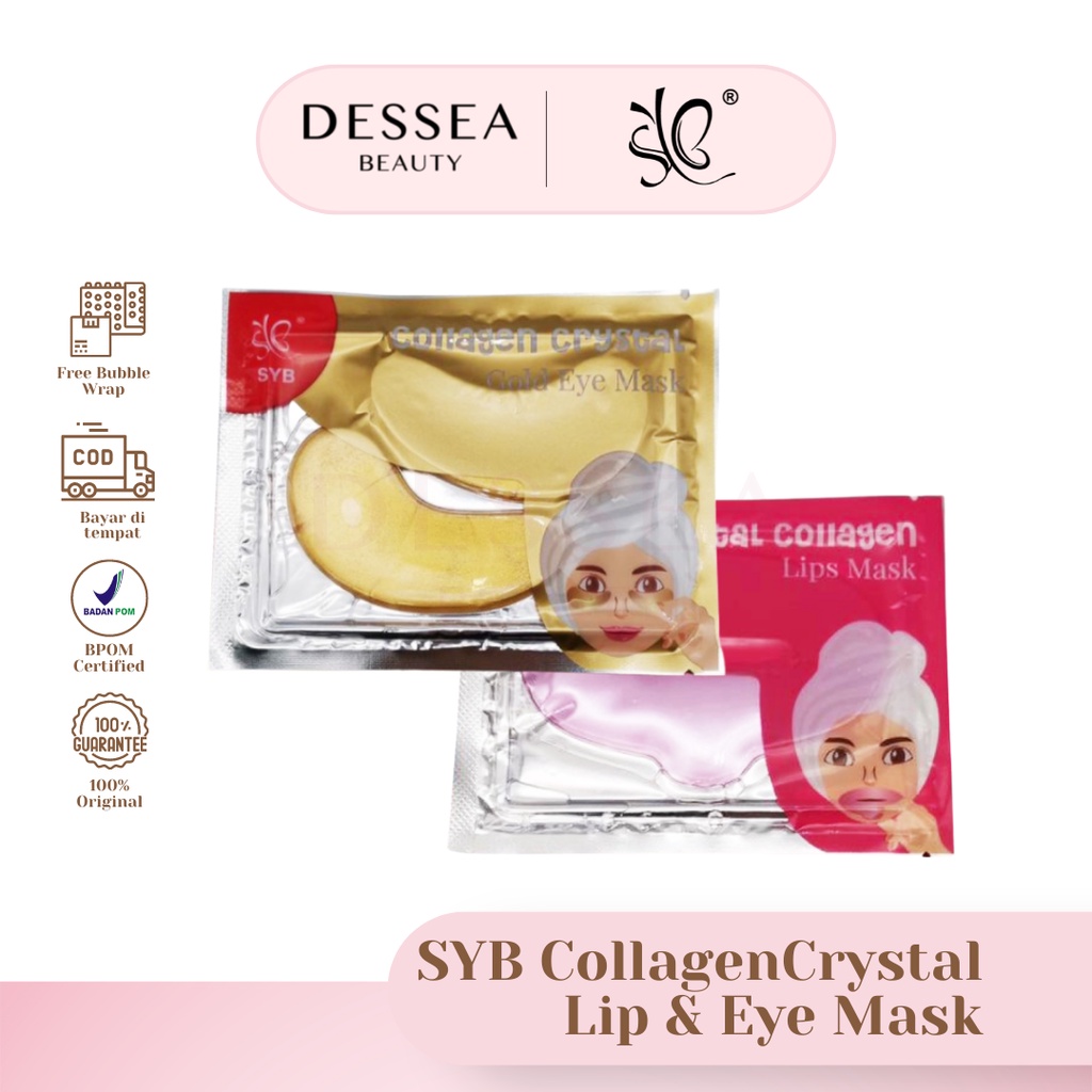 Jual Bpom Syb Crystal Collagen Eye Lip Mask Gr Bisa Cod Shopee Indonesia