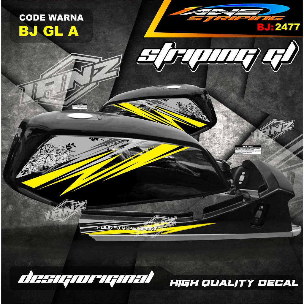 STIKER STRIPING STICKER VARIASI GL PRO / STIKER GL MAX / STRIPING GL PRO