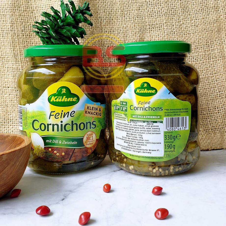 

Kodey5Y9k--KUHNE - Feine Cornichons / Acar Timun khas Jerman 330gr